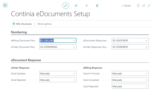 DC Continia eDocuments Setup