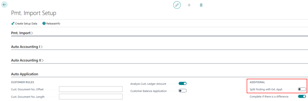 Application Splitting Setup