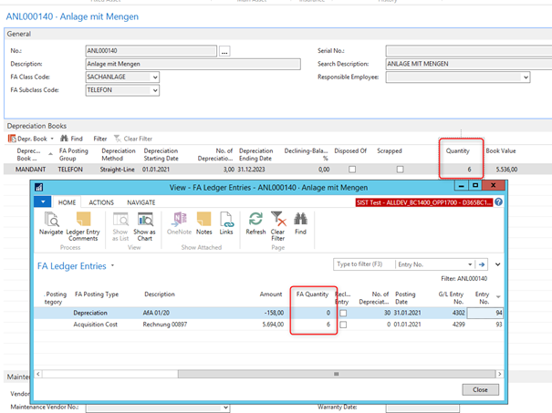 FA Depreciation Book and FA entries