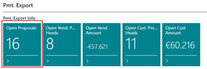 Role Center access Customer Payment Proposal