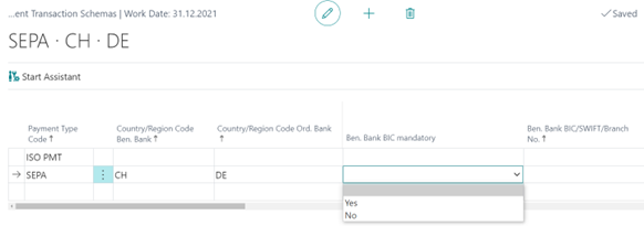 Transaction schemas