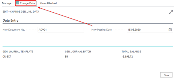 Change Data