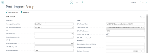 Import Setup