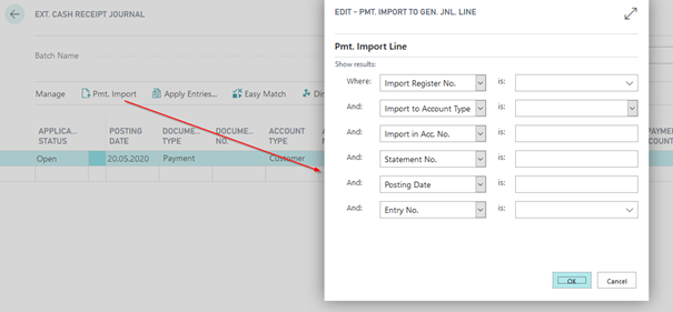 Import To Gen. jnl. Line Report