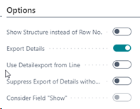 Options to set