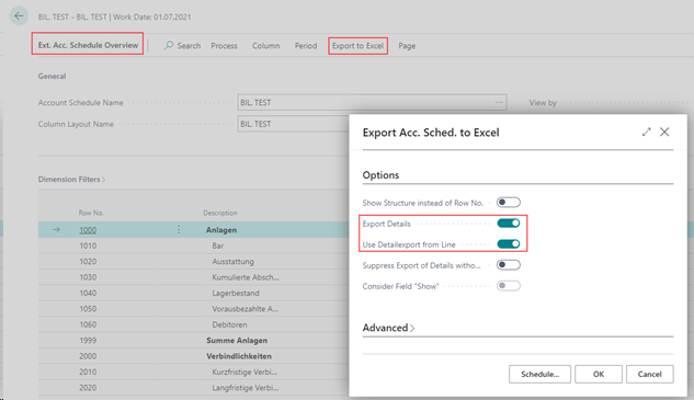 Export to Excel