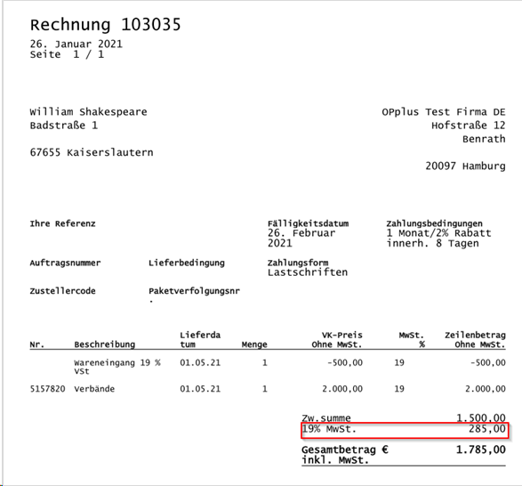 Invoice Preview